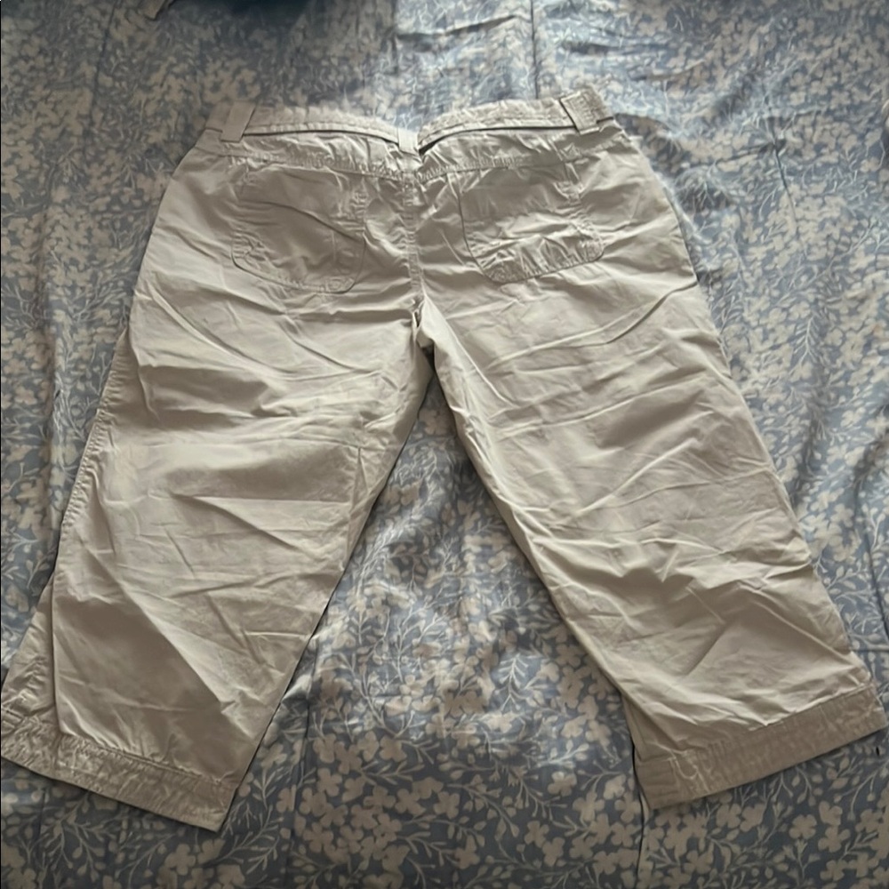 Light Gray Cropped Pants - Picture 2 of 4